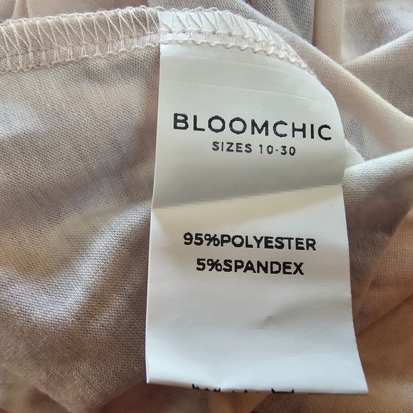 Bloomchic T-Shirt Women's 4X Tie Dye Asymmetrical Hem Cami Dusty Pink NWT - Picture 5 of 8